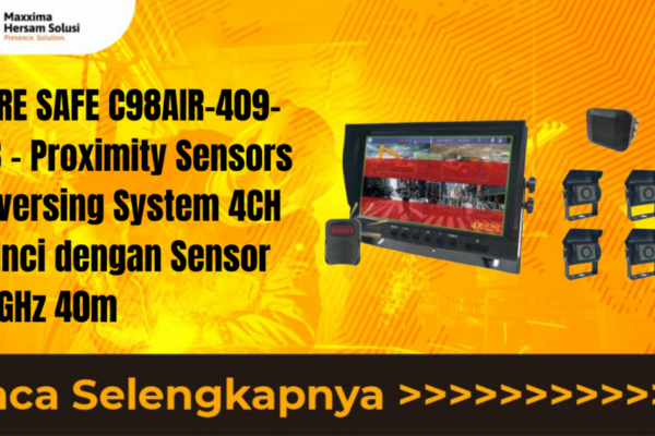 CORE SAFE C98AIR-409-11B – Sistem AI Monitor 9 Inci 4CH dengan Sensor Mundur 40M