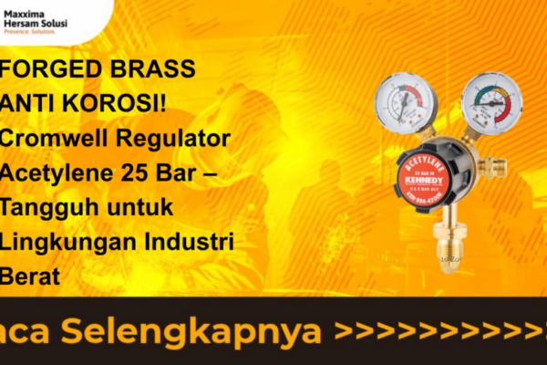 Regulator 25 Bar - Single Stage 2 Gauge - Acetylene 0-1.5 Bar