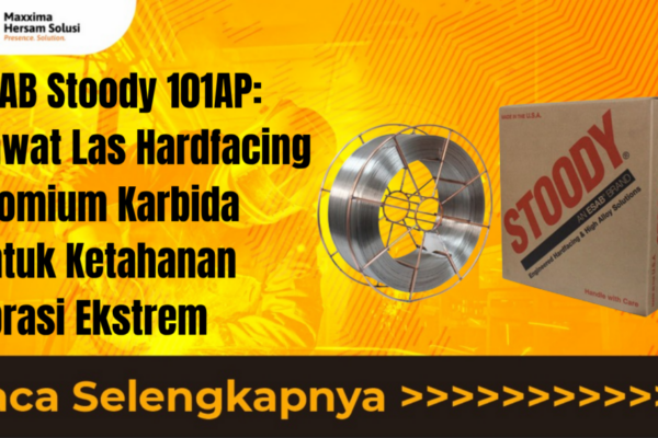 ESAB Stoody 101AP Kawat Las Hardfacing Kromium Karbida untuk Ketahanan Abrasi Ekstrem