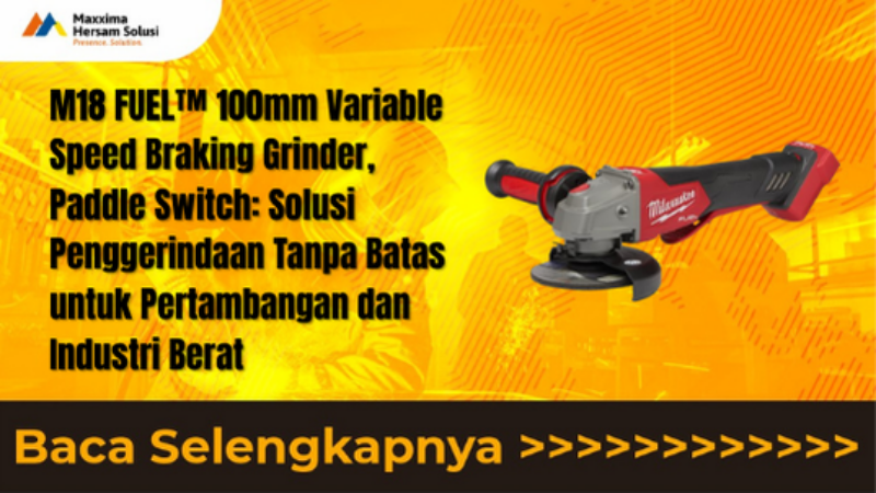 M18 FUEL™ 100mm Variable Speed Braking Grinder, Paddle Switch