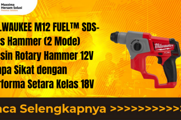 MILWAUKEE M12 FUEL™ SDS Plus Hammer (2 Mode) Mesin Rotary Hammer 12V Tanpa Sikat dengan Performa Setara Kelas 18V