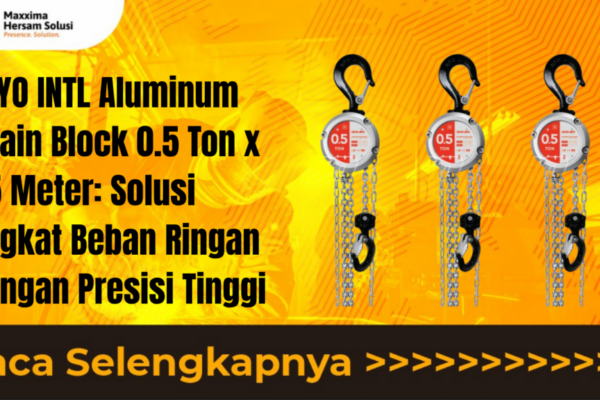 TOYO INTL Aluminum Chain Block 0.5 Ton x 1.5 Meter Solusi Angkat Beban Ringan dengan Presisi Tinggi